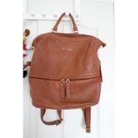 ราคา กระเป๋าเป้ nicole miller backpack มือสอง หนังแท้ทั้งใบ (12239042356)