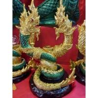 ราคา งานปิดทองคำเปลวนาคเกี้ยวเกี่ยวทรัพย์ฐานตรงกลางสามารถวางลูกแก้วได้ (14784260159)