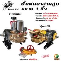ราคา ปั้มพ่นยาสามสูบ ขนาด 1 นิ้ว / 6 หุน (กระทิงดำ BLACKBULL)​ ออโต้ , รุ่นหม้อลม (เสื้อสีดำ/เสื้อสีแดง) (1130) (3915107347)