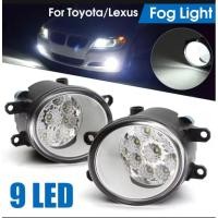 ราคา 2 pcs ไฟตัดหมอกรถยนต์ 9 led สำหรับรถ Toyota corolla altis 08-13,Yaris 06-13,camry 07-13 (23032840469)