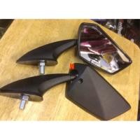 ราคา กระจกติดชิวหน้า PCX/N-MAX ทรงนินจา ราคาต่อ 1 คู่.............. (2483914135)