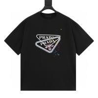 ราคา PRADA เสื้อยืดหลวมพิมพ์ สำหรับทั้งผู้ชายและผู้หญิง ดีไซน์แฟชั่นประจำวัน (50757405569)