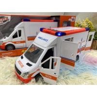 ราคา ของเล่นเด็ก รถพยาบาล รถ Ambulance รถหมอ รถหว๋อ รถพยาบาลมีเสียง ของเล่นเด็กเสริมพัฒนาการ รถพยาบาลทรงสี่เหลี่ยม (15280502499)