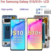 ราคา กรอบสําหรับ Samsung Galaxy S10 Plus S10+ G975 G975F จอแสดงผล Lcd หน้าจอสัมผัสดิจิตอลสําหรับ Samsung Galaxy S10 G973F Assembly (41175653739)