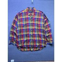 ราคา เสื้อเชิ้ตลายสก็อตวินเทจ GAP ยุค 90s (Made in Portugal) ลายตารางสีสด ไซส์ L มือสองแท้ (45307080999)