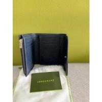 ราคา Longchamp Le Foulonne Compact Wallet Navy (21648919682)