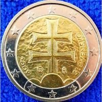 ราคา เหรียญ​ยูโร, สโลวาเกีย​ Slovakia, 2​ Euro, # 2788E, ใช้แล้ว (18775154083)