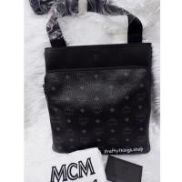 ราคา แท้% MCM Crossbody ผู้ชาย ลายOriginal สีดำ (1952242743)