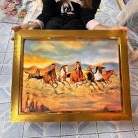 ราคา รูปภาพ ม้า8ตัว วิ่ง กรอบสีทอง สวยงาม กรอบรูปภาพมงคล เสริมมงคล ปรัปฮวงจุ้ย มอบ ของขวัญ ขึ้นบ้านใหม่ เมก้าปั้นดิน (21695574522)