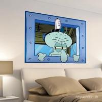 ราคา ขายร้อน สติ๊กเกอร์ติดผนัง SpongeBob SquarePants สำหรับหอพัก ห้องนอน วอลล์เปเปอร์ แพทริค สตาร์ สควิดเวิร์ด สติ๊กเกอร์ตกแต่งหน้าต่าง โปสเตอร์ ติดเอง UWF1 (41853320119)
