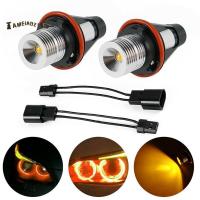 ราคา ⭐8000K Amber LED Angel Eye Marker Halo Light Bulbs Lamps for -BMW E39 E53 E60 E63 E64 E66 E87 5 6 7 X3 X5 [Pack of 2 Pcs] (16222799407)