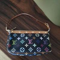 ราคา LOUIS VUITTON Monogram Multicolor Pochette ส่งต่อ สภาพใช้งาน ของแท้นะคะ (42757859696)