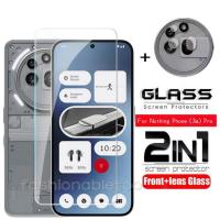ราคา 2 in 1 ป้องกันหน้าจอฟิล์มกระจกนิรภัยสําหรับโทรศัพท์ Nothing 3A pro 3Apro NothingPhone3A pro NothingPhone3Apro กล้องกลับเลนส์ป้องกันคลุมทั้งหมดฟิล์มด้านหน้า (27378844324)