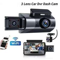 ราคา X6 WIFI กล้องติดรถยนต์ 3 เลนส์ กล้องหน้ารถยนต์ 1080P DVR บันทึกวิดีโอ กล้อง G-Sensor วิสัยทัศน์กลางคืน (26791933972)