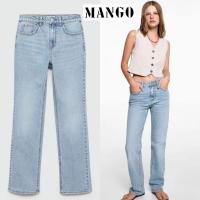 ราคา Mango กางเกงยีนส์ขากระบอก (52200733168)
