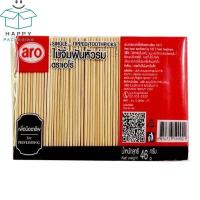 ราคา Aro เอโร่ ไม้จิ้มฟันหัวร่ม (ถุงใส 46 g) แพ็ค 12 ชิ้น ไม้จิ้มฟัน ไม้จิ้ม ซุปเปอร์เซฟ supersave (26492802184)