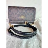 ราคา Used Like new กระเป๋า coach รุ่น CP033 Brown/Black สายหนังและโซ่ ด้านในเป็นหนังกลับ รับประกันของแท้จากอเมริกา 100% (40452111069)