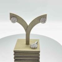 ราคา OriginLuv ต่างหูเงินแท้925 ชุบทองคำขาว18K ฝังเพชรสวิส CZ รุ่น Blooming (14045929900)