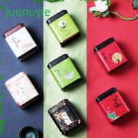 ราคา JUONUYIE กล่องเหล็กขนาดเล็ก, ซีลยุโรปสไตล์ Pastoral โถชาสี่เหลี่ยมเล็ก, กล่องเก็บของพกพาสะดวก (42114296903)