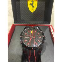 ราคา Ferrari Scuderia Redrev Black dial สายซิลิโคน ควอตซ์ มือสอง (28808489962)