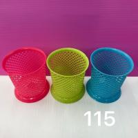 ราคา ( 12 ชิ้น) No.1436 ตระกร้า ตะกร้าหวาย ตะกร้าใส่ช้อนส้อม ตะกร้าใส่ปากกา คละสี กว้าง 13 ลึก 14 ได้ทั้งหมด 12 ชิ้น (27440160049)