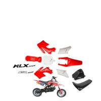 ราคา ชุดสีรถวิบาก แฟริ่งวิบาก สีแดง (เบาะ-ถัง-ชุดสี ) Crf 95-110 cc KLX 110 KSR KLX110 KX65 CRF110 65 (15065564792)