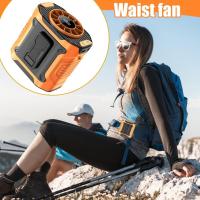 ราคา เอวติดตั้งพัดลมพัดลมแบบพกพาสําหรับการเดินทางชาร์จ 100 ความเร็ว Strong Airflow เข็มขัด Blower 5000mAh สวมใส่ภายใต้เสื้อ Cooler สําหรับกลางแจ้งและ Jobsite chesdth (41401920852)