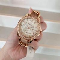 ราคา ⌚นาฬิกาข้อมือFOSSIL Riley Multi-Function สายหนังกระดูก #ES3466‼️ของแท้100%‼️ (2730888884)