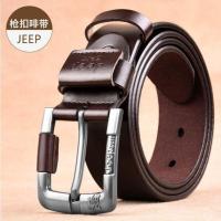 ราคา (ส่งจากไทย) Jeep เข็มขัดผู้ชาย หนังแท้ สไตล์วินเทจ พร้อมส่งไว (24941693636)