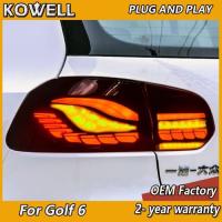 ราคา Car Styling for VW Golf 6 Tail Lights 2009-2012 Golf MK6 Taillight Volkswagen Rear DRL Fog Brake Tu (49554451161)