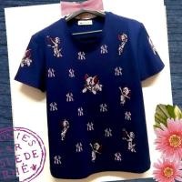 ราคา เสื้อยืดเนื้อดี งานรีดเพชร ป้าย KWANG ของใหม่ (5038629510)