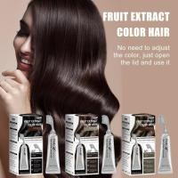 ราคา Suug Black & Brown Fruit Hair Dye Long-lasting Mild Hair Dye สีผม 80ML (27005331715)