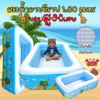 ราคา สระน้ำเป่าลมลายยีราฟสระพื้นกันกระแทก (25960670515)