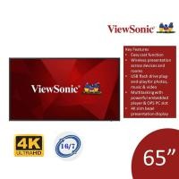 ราคา ViewSonic CDE6520 65" 4K Digital Signage and Conference Room with Wireless Presentation Display - 3 Yrs Warranty Onsite (18785214147)