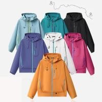 ราคา แจ็คเก็ตผ้าร่ม มีฮู้ด Jacket Hooded 7870 เนื้อผ้า2ชั้น กันลม กันแดด มีกระเป๋าหน้า ชายเสื้อและฮู้ดปรับจั๊มได้ (54256535845)