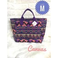 ราคา กระเป๋าถือ คล้องแขน Size M ผ้าแคนวาส เนื้อดี เนื้อหนา ลายวายุ สีสดใส งาน DIY สินค้าพร้อมส่ง คลิ๊กมาก (4461922054)