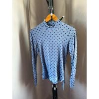 ราคา เสื้อคอเต่าลายจุด สีฟ้า (41503650017)