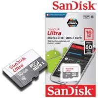 ราคา Sandisk MicroSD Ultra Class 10 80MB/S - 16GB (9413606250)