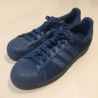 ราคา รองเท้า Adidas Originals รุ่น Superstar Triple สี Navy Blue ของแท้ (มือ2) (26675246984)