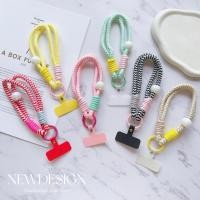 ราคา เชือกเส้นเล็กโทรศัพท์มือถือใหม่ที่มีสองเส้นเชือกเส้นเล็กที่เรียบง่ายลูกปัดไนลอนสั้นข้อมือเชือกเส้นเล็กป้องกันการสูญหายแถบบัตรสไตล์สากลกรณีสา (25132975236)