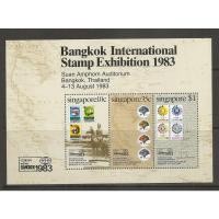 ราคา W120 ชีทแสตมป์ยังไม่ได้ใช้ ชุด International Stamp Exhibition งานแสดง ปี 1983 ประเทศสิงคโปร์ Singapore สภาพดี (13227846927)