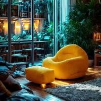 ราคา โซฟาขี้เกียจห้องนอนเดี่ยวระเบียงถุงถั่วพักผ่อนโซฟาเสื่อทาทามิ (47357541811)