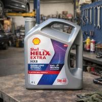 ราคา น้ำมันเครื่องเบนซิน Shell Helix HX8 5W-40 4 ลิตร (49856094122)