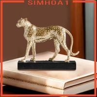 ราคา [หยุด1] เสือชีตาห์ หุ่นเสือดาวรูปปั้นคอลเลกชันเรซิ่นรูปปั้นออกแบบย้อนยุคสําหรับบาร์ (52256780533)