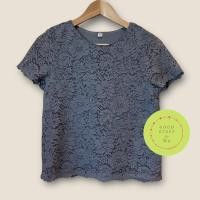 ราคา เสื้อยืดลูกไม้ Uniqloแท้ มือสอง สภาพดีมาก ไม่มีตำหนิค่ะ (10199814573)