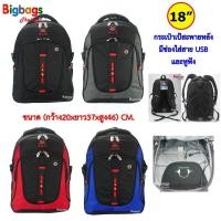 ราคา เป้ Swis Airs กระเป๋าเป้สะพายหลัง กระเป๋าโน๊ตบุ๊ค คุณภาพดี Warranty ลิขสิทธิ์แท้ 100% ขนาด 18 นิ้ว รุ่น KS18 (27857440342)