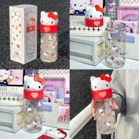 ราคา ส่งจากไทย ขวดน้ำ Hello Kitty ขวดใส คิตตี้ กระบอกใส่น้ำ water bottle พกพาสะดวก (53554397295)