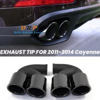 ราคา Quad Steel Exhaust Tip For Porsche Cayenne 958 92A V6 V8 2011-2014 GTS Design Exhaust Pipe Exhaust (47454583986)