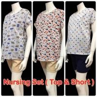 ราคา ‼️SALES‼️ MombegiN - Nursing Top / Pant set ซื้อเป็นชุดคุ้มกว่า เสื้อให้นม กางเกงผ้าฮานาโกะ คนท้อง (1211543601)
