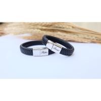 ราคา ข้อมือหนังแท้ สลักชื่อฟรี (436730104)